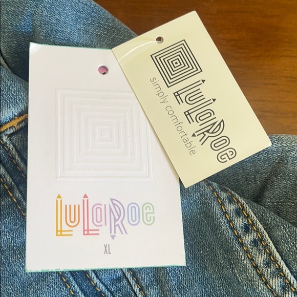 LulaRoe NWT embroidered denim jacket - Picture 10 of 10